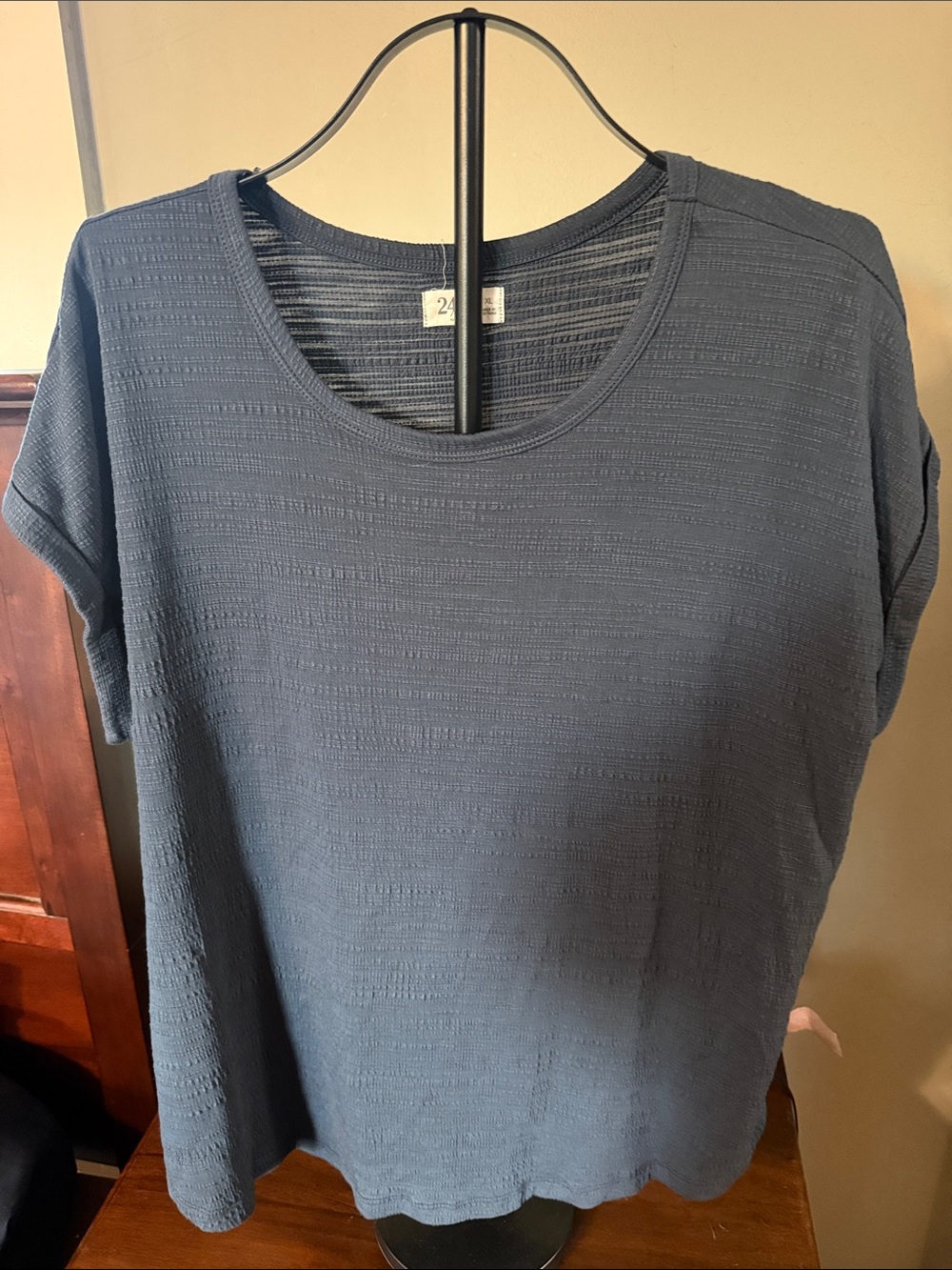 Maurices Slate Blue Short Sleeve Tee